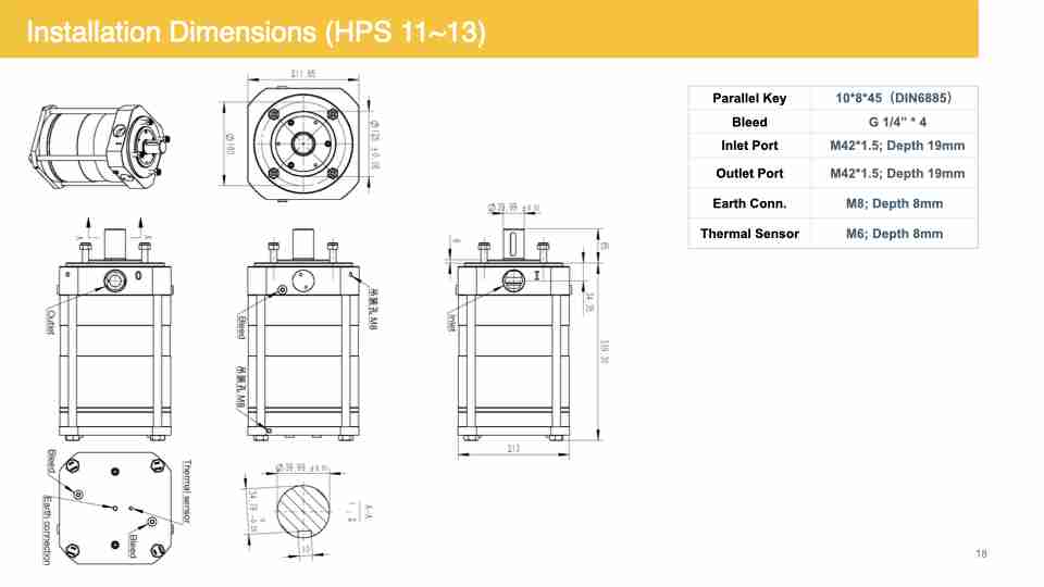 Installation Dimensions (HPS 11~13).018