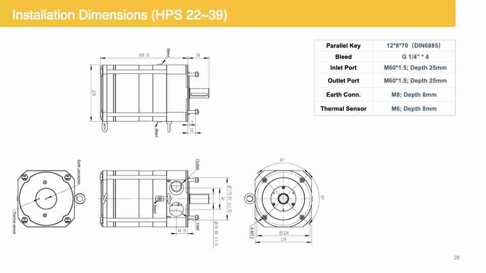 Installation Dimensions (HPS 22~39).028