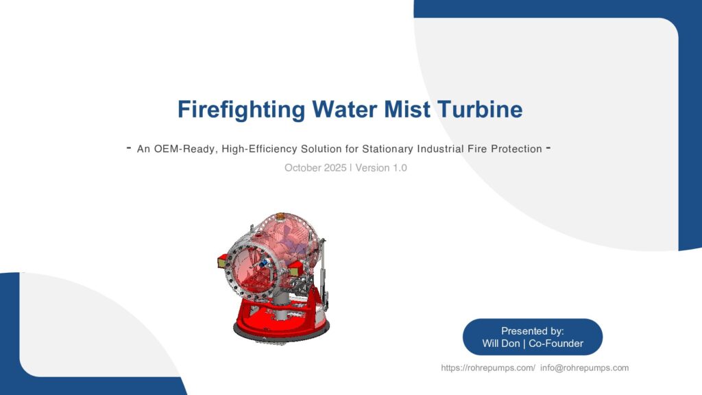 Cover of the Rohre Water Mist Turbine White Paper